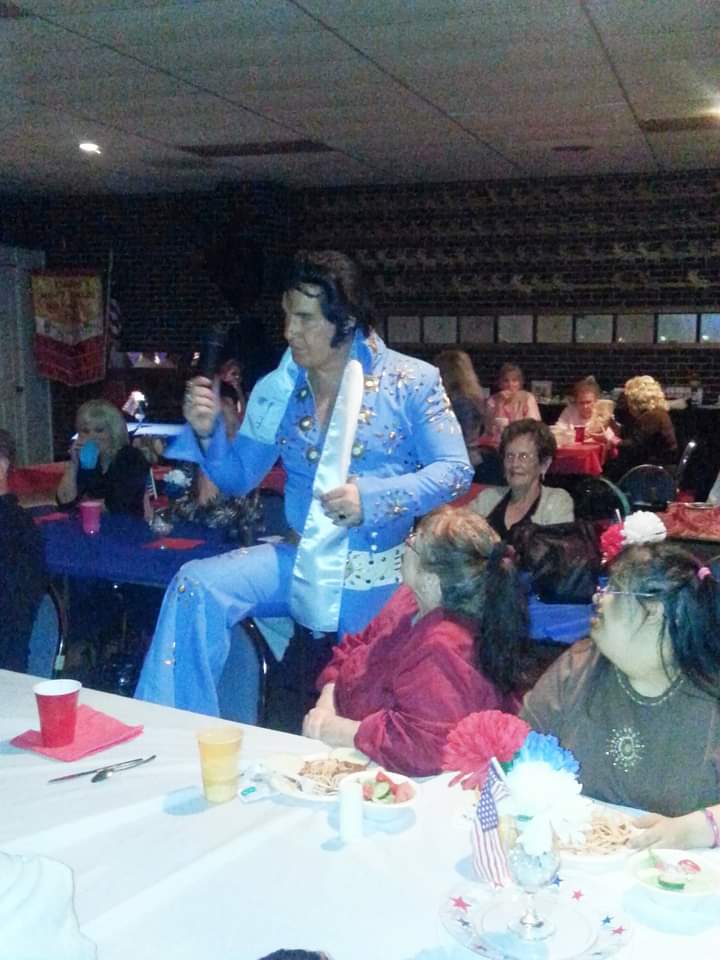 Chuck Ayers Charlotte voice of Elvis and stars and stripes dj services  photo