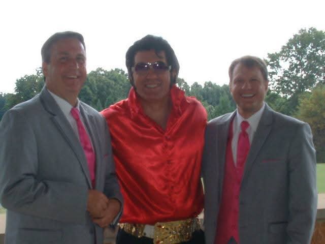 Chuck Ayers Charlotte voice of Elvis and stars and stripes dj services 