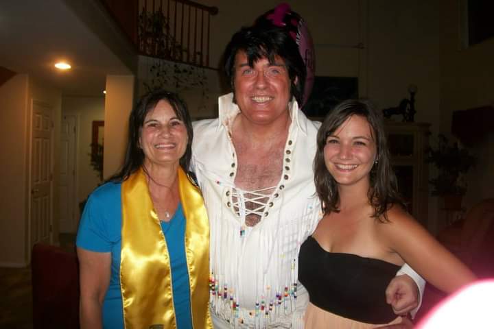 Chuck Ayers Charlotte voice of Elvis and stars and stripes dj services  photo